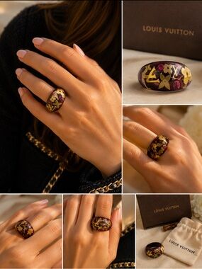 Louis Vuitton Lucite Sparkle ring